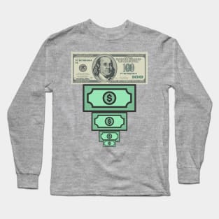 Shrinking dollar Long Sleeve T-Shirt